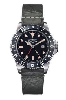 pánské švýcarské hodinky Davosa Vintage Diver Quartz