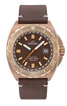 pánské švýcarské hodinky Delma Shell Star Bronze