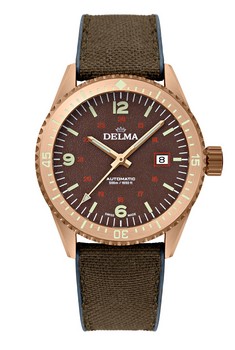 pánské švýcarské hodinky Delma Cayman Bronze