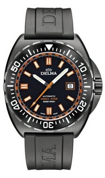 pánské švýcarské hodinky Delma Shel Star Black Tag
