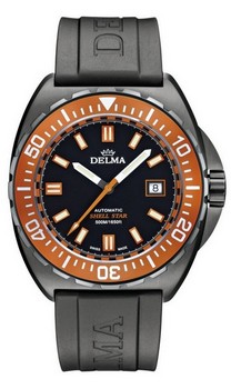 pánské švýcarské hodinky Delma Shel Star Black Tag