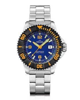 pánské švýcarské hodinky Delma Blue Shark IV